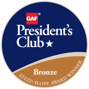 Weatherproof Roofing Company Receives GAF's Prestigious 2018 President's Club Award