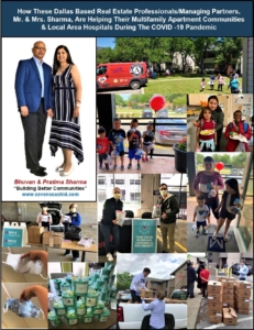 How These Dallas Based Real Estate Professionals/Managing Partners, Mr. & Mrs. Sharma, Are Helping Their Multifamily Apartment Communities & Local Area Hospitals During The COVID-19 Pandemic